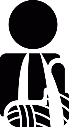 Broken Arm Laser Cut Svg File, Free Vectors File